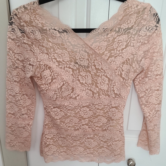 BEBE PINK WITH NUDE UNDERLAY - Picture 1 of 6